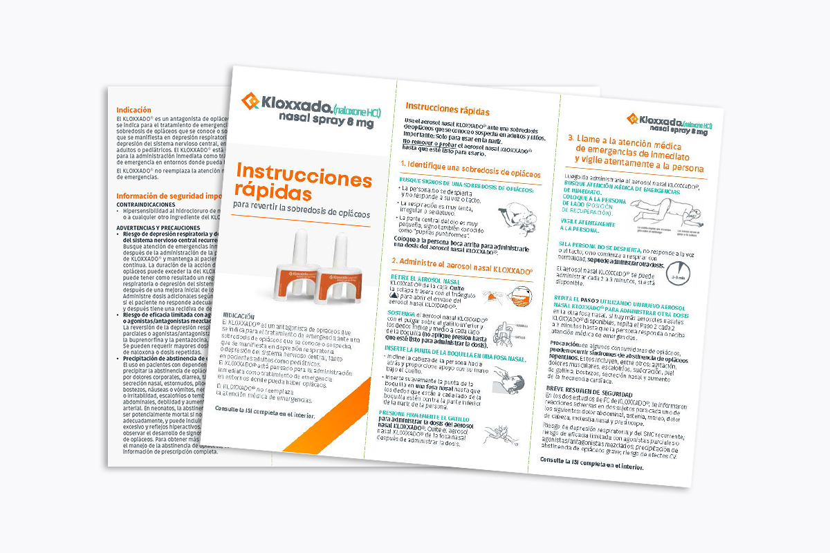 THUMB Kloxxado Quick Use Instructions spanish